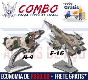 A-4 + F-16 - ISRAEL - ESCALA 1:72 - ECONOMIA DE R$60 + FRETE GRÁTIS!
