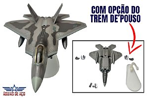 F-22 Raptor (METAL) - COM OPÇÃO DE TREM DE POUSO - 1:100