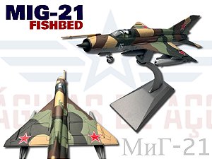 MiG-21 FISHBED (RARO!) - METAL - 1:72