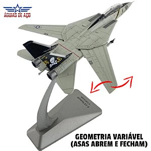 F-14 TOMCAT - METAL / COM ASAS DE GEOMETRIA VARIÁVEL (1:144)