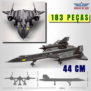 SR-71 BLACKBIRD - Blocos de montar - 183 peças - GRANDE (44 cm)