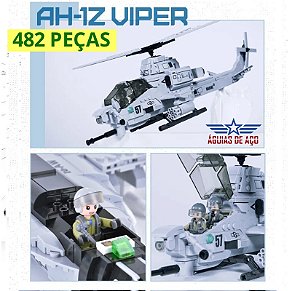AH-1Z VIPER- Blocos de montar - 482 peças - 42cm