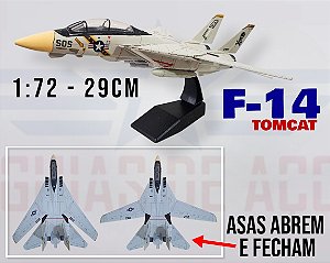 F-14 TOMCAT - 1:72 (GRANDE) - ASAS COM GEOMETRIA VARIÁVEL