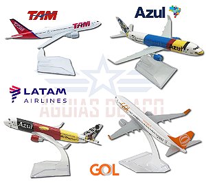 Aviões comerciais do Brasil - Metal - GOL, TAM, LATAM, AZUL - ALTA QUALIDADE