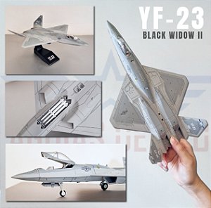 YF-23 BLACK WIDOW II - 1:72 (GRANDE) - COM PEÇAS MÓVEIS