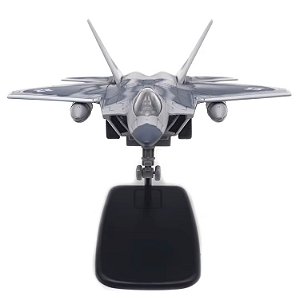 F-22 RAPTOR - Metal - 20cm (1/100) - Com luzes e som (BRINQUEDO)