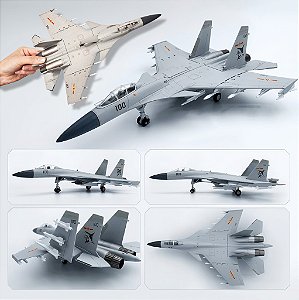 J-15 (SU-33) - 1:72 (30CM) - Com ASAS DOBRÁVEIS e opção de trem de pouso