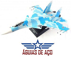 RARÍSSIMO! SU-27M (SU-35 SUPER Flanker) - METAL - TAMANHO GRANDE! 32cm(RARÍSSIMO) - Com opções de trem de pouso