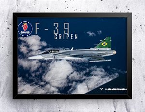 Quadro - Gripen da FAB (20cm x 30cm) (cód. 5-12)