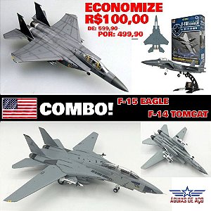 COMBO: F-14 / F-15 - 1:72 (GRANDES)