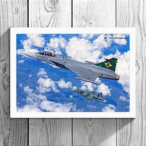 Quadro - Gripen / F-5M (20cm x 30cm)