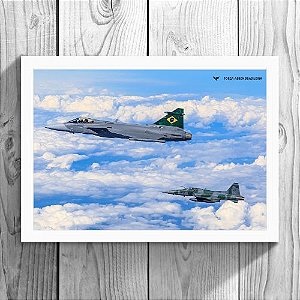 Quadro - Gripen / F-5M (20cm x 30cm)