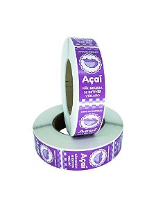 -Lacre para Delivery 7x3 Açai Rolo c/1000