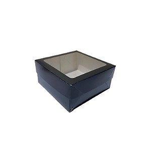 CAIXA COM VISOR QUADRADO - 12X12X5CM