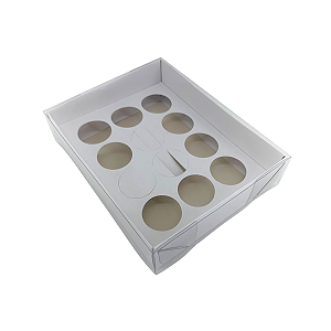 CAIXA PARA 12 BRIGADEIROS COM BERÇO E VISOR