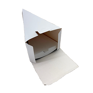 EMBALAGEM DE PAPEL CARTÃO PARA FATIA DE BOLO COM BERÇO