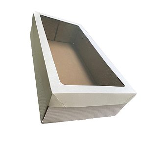 CAIXA COM VISOR RETANGULAR - 50X25X12CM