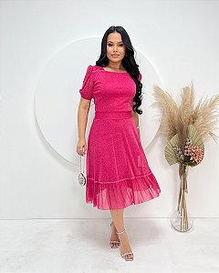 Vestido Tule Lurex 5009