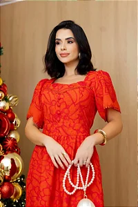 Vestido Lese Midi 9048