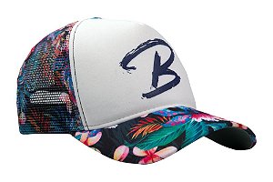 Boné de Pesca BRK Estampado Floral 01