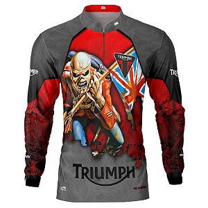 Camisa Motociclista BRK Triumph Eddie com UV50 +