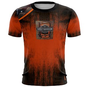 Camiseta Motociclista BRK Degradê Harley com UV50 +