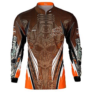 Camisa Motociclista BRK Skull Motocicleta com UV50 +