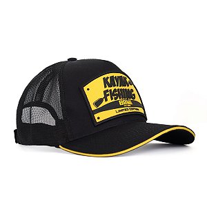 Boné de Pesca BRK Kayak Fishing Preto-Amarelo