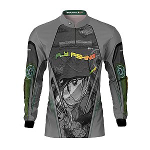 Camisa de Pesca BRK Tucunaré Fly Fishing com UV50 +