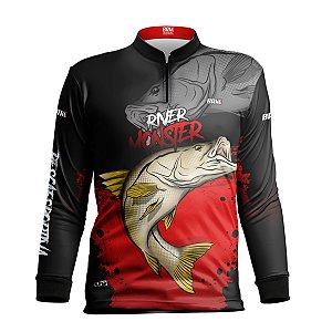 Camisa de Pesca Infantil BRK Tambaqui Monster com UV50 +