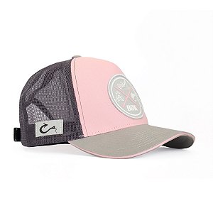 Boné de Pesca Feminino BRK Churrasco Rosa