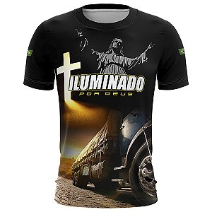 Camiseta de Caminhão BRK  Iluminado por Deus com UV50+