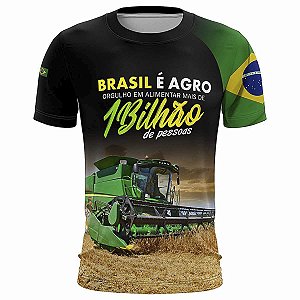 Camiseta Agro BRK Agro é Bilhão com UV50 + Envio Imediato