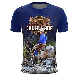 Camiseta Agro BRK Azul Cavalgada com UV50 +