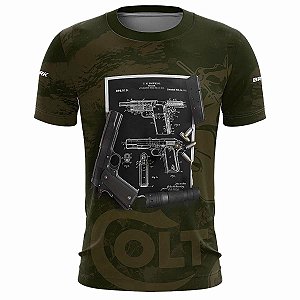 Camiseta Militar BRK Colt 1911 com Proteção Solar UV50+