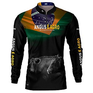 Camisa Agro  BRK Black Angus é Agro com UV50 +