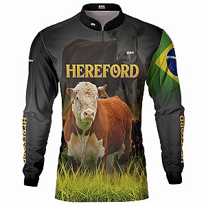 Camisa Agro BRK Raça Hereford é Agro com UV50 +