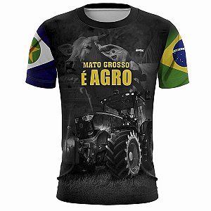 Camiseta Agro BRK Mato Grosso é Agro com UV50 +