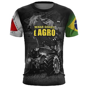 Camiseta Agro BRK Minas Gerais é Agro com UV50 +