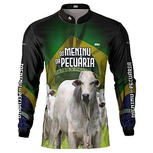 Camisa Agro BRK Os Meninu da Pecuária com UV50 +