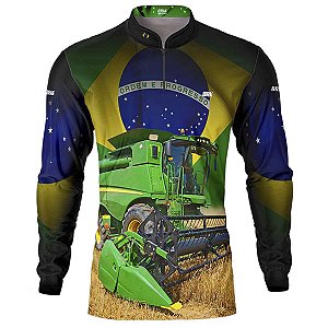 Camisa Agro Brk Colheitadeira Proteção Solar UV50+