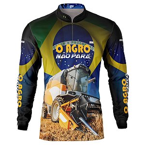 Camisa Agro BRK O Agro Não Para com UV50 +