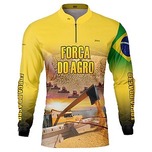 Camisa Agro BRK Produtor de Soja com UV50 +