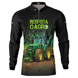 Camisa Agro BRK Respeita o Agro com UV50 +