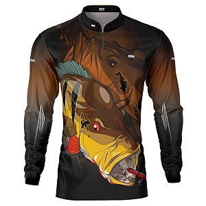 Camisa de Pesca BRK Tucunaré Açu com UV50 +