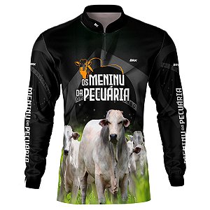 Camisa Agro BRK Os Meninu da Pecuária Nelore com UV50 +