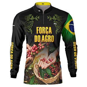 Camisa Agro BRK  A Força do Agro Cafeicultor com UV50 +