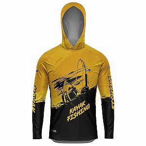 Camisa de Pesca com Capuz BRK Kayak Fishing com UV50 +