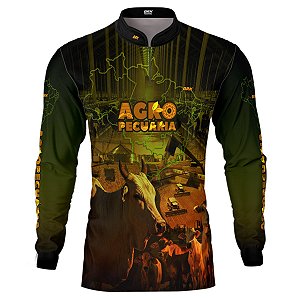 Camisa Agro BRK Gado Nelore Agropecuária com UV50 +