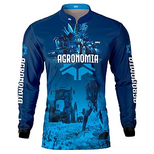 Camisa Agro BRK Agronomia Azul com UV50 +